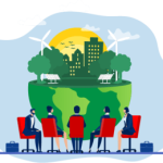 RSE - personnes autour bureau terre