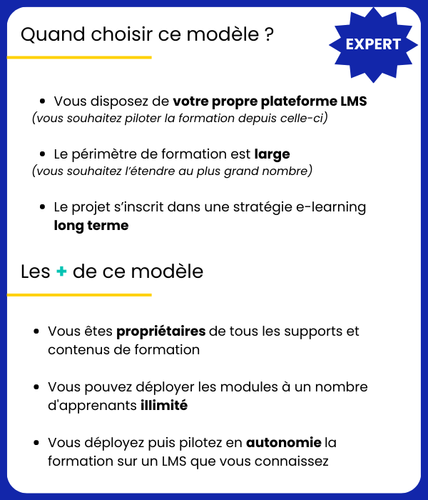 Avantages modèle achat