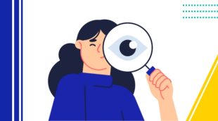 Illu femme avec loupe