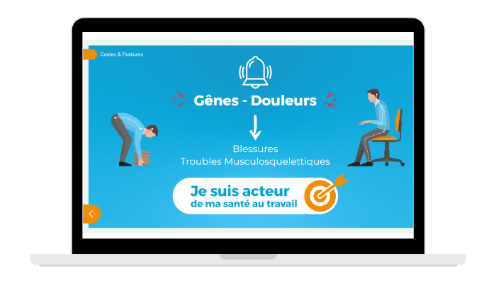 Formation e-learning Gestes et posture