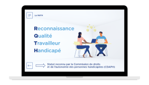 Ordinateur module e-learning - Handicap au travail