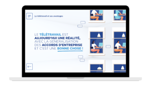 Ordinateur module e-learning - Management à Distance – les Clés du Management Hybride