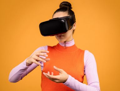 Image Article Femme Avec Un Casque Vr