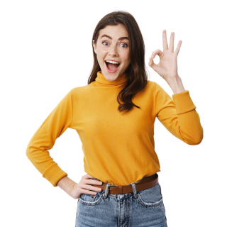 Cas Client Image Form Success Fille Souriante Cas Client Image Form Success Fille Souriante