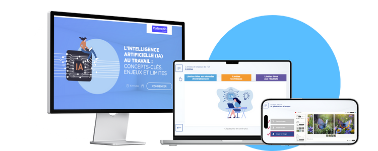 écrans module elearning ia générative