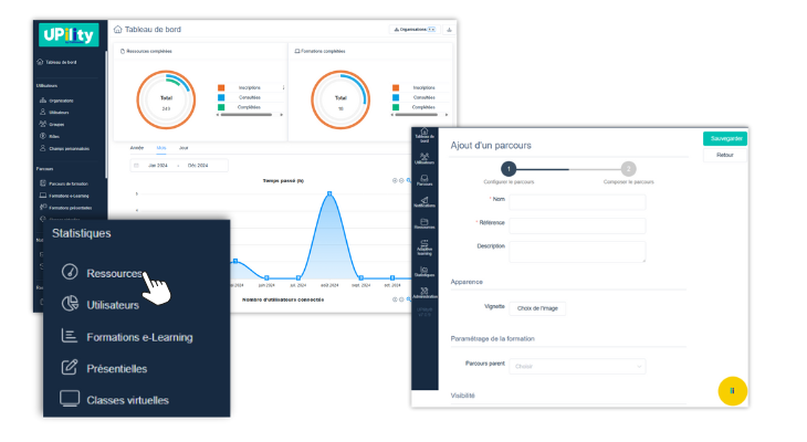 Ecrans Plateforme Lms Upility 2025 Ecrans Plateforme Lms Upility 2025